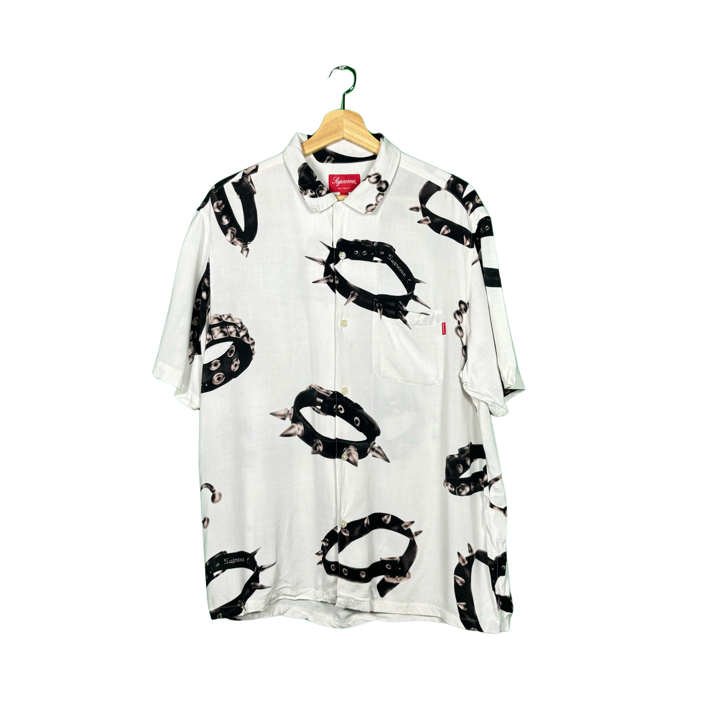 Supreme Spiked Collar Button Up