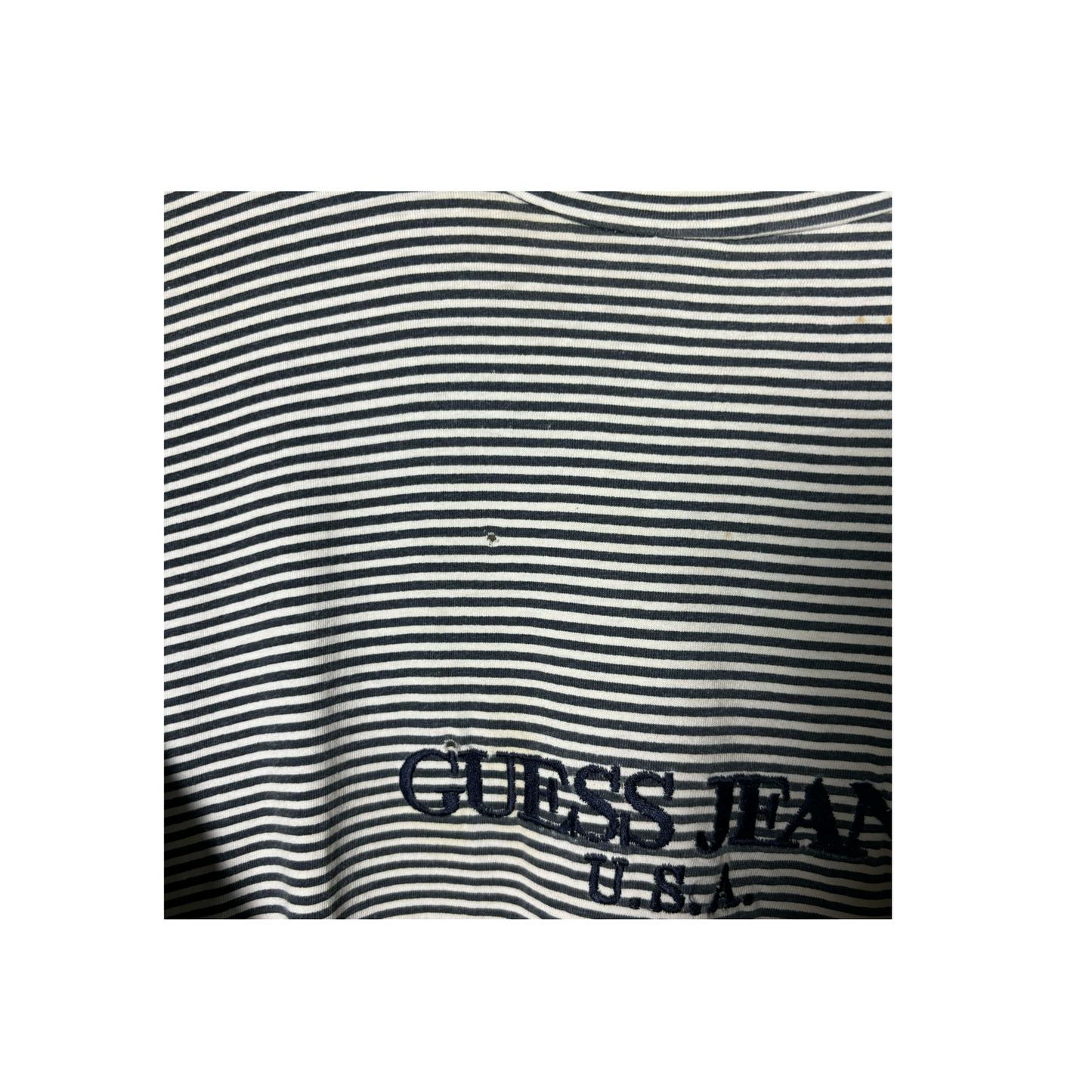 Vintage Guess Striped T Shirt - Sz L