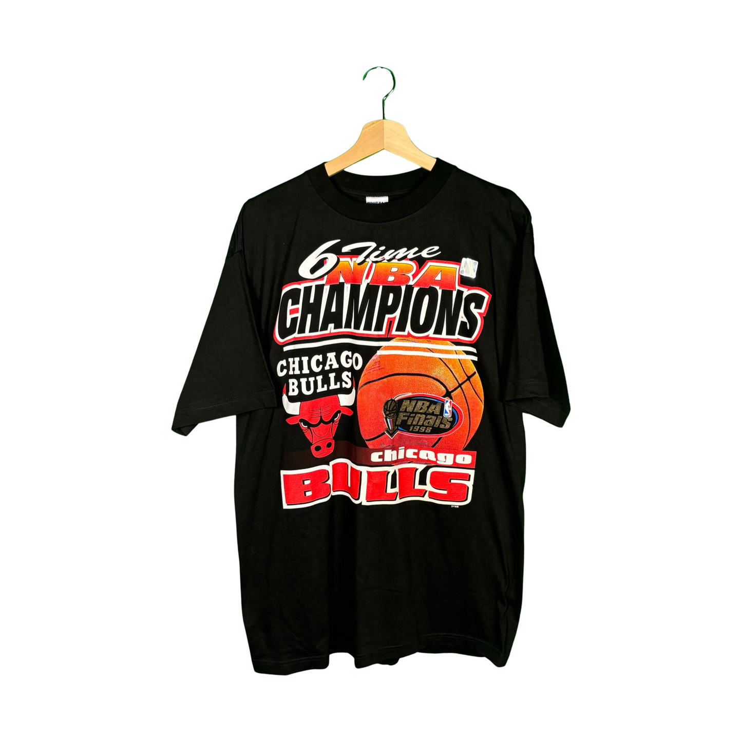 Vintage Chicago Bulls 1998 NBA Champions T Shirt - Sz L