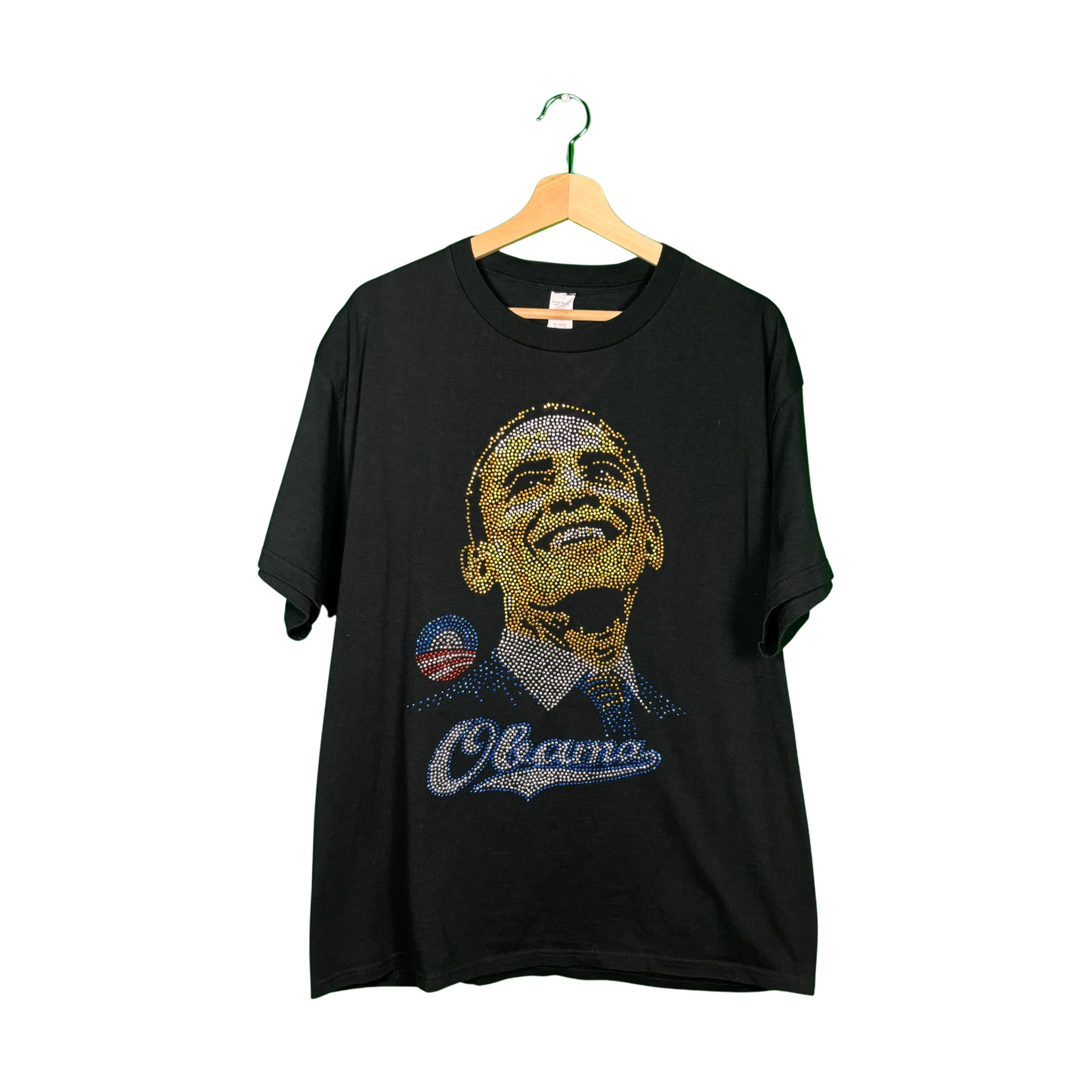 Vintage Obama Rhinestone T Shirt - Sz XL