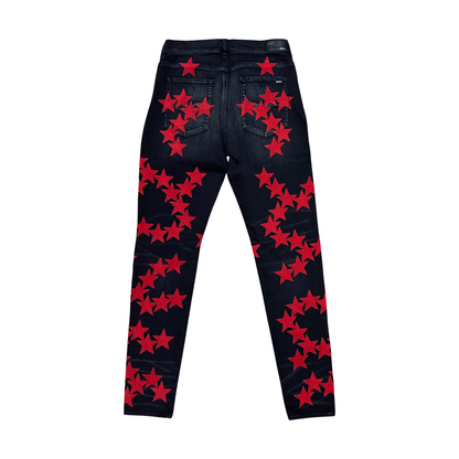 Used Amiri Red Chemist Jeans - Sz 38