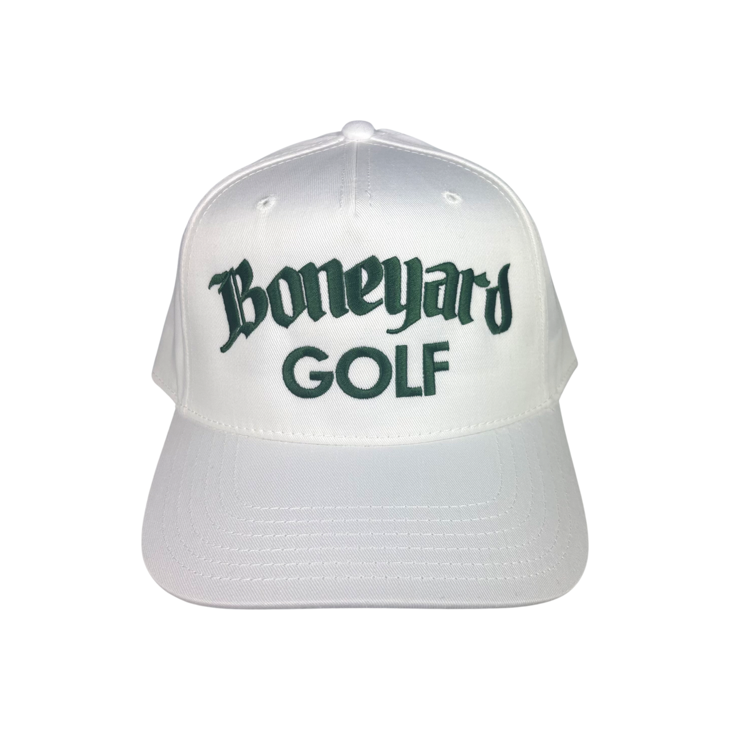 Boneyard Golf Hat - White/Forrest Green