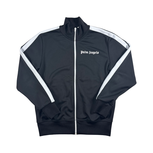 Used Palm Angels Black Track Zip Up - Sz M