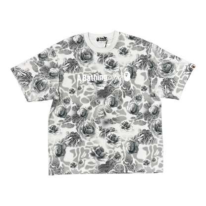 Bape Floral Solid Camo Logo Tee  - Sz L