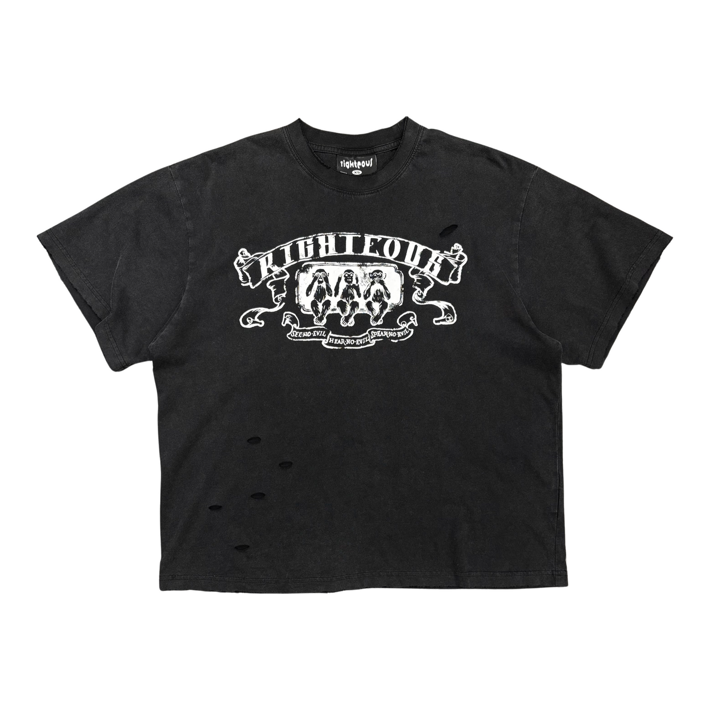 Used Righteous See No Evil Tee - Sz XS