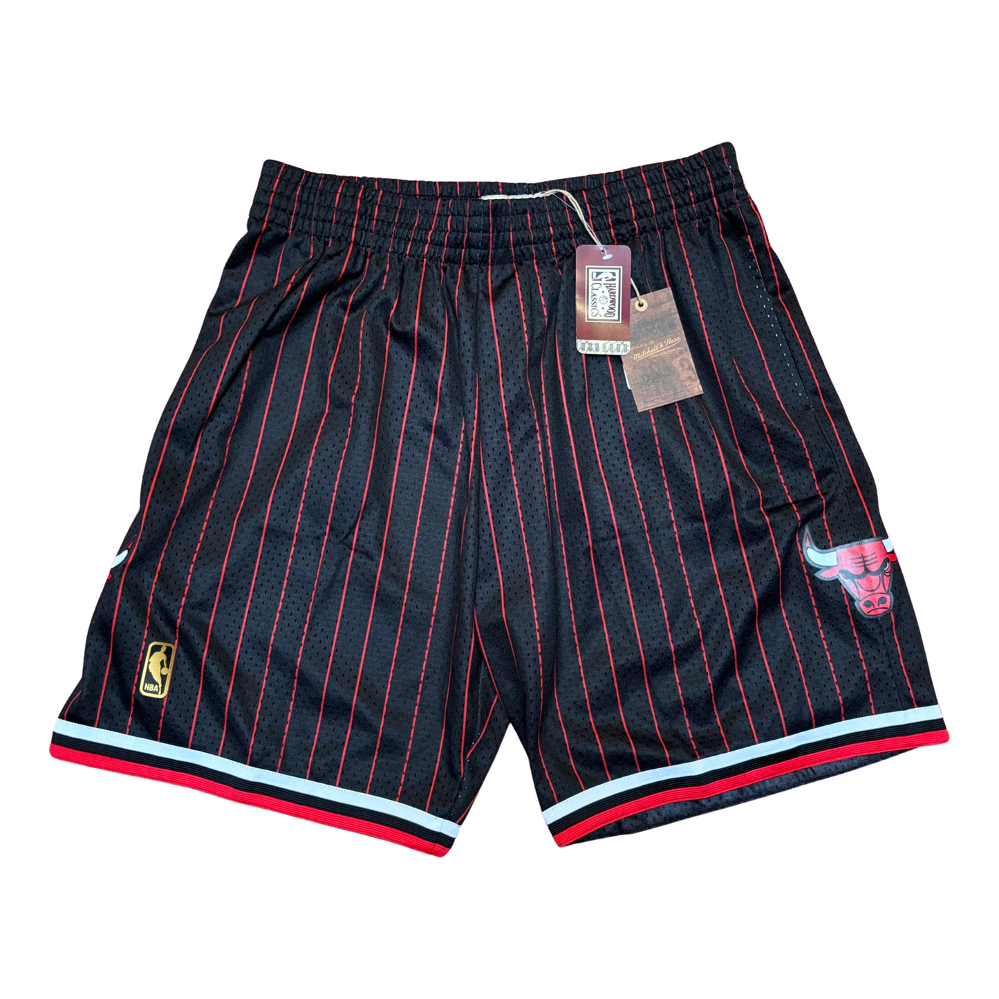 Mitchell & Ness Bulls Black Swingman Shorts