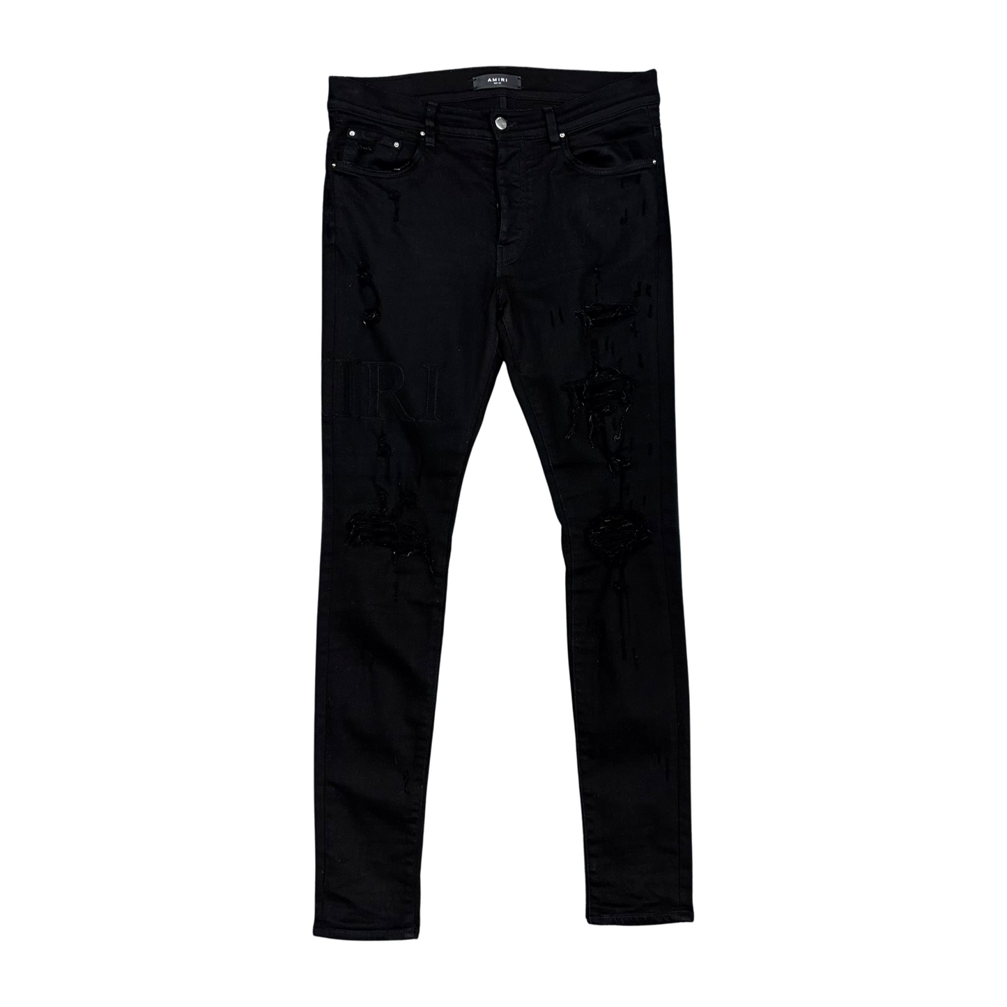 Used Amiri Jeans Black Serif - Sz 33