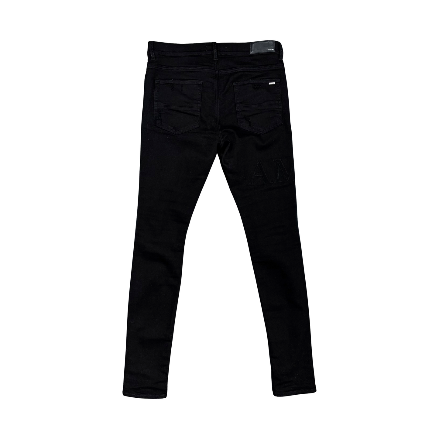 Used Amiri Jeans Black Serif - Sz 33