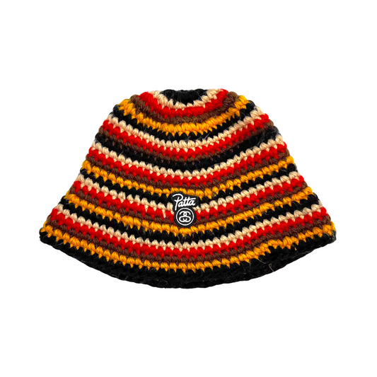 Stussy x Patta Striped Knit Bucket Hat