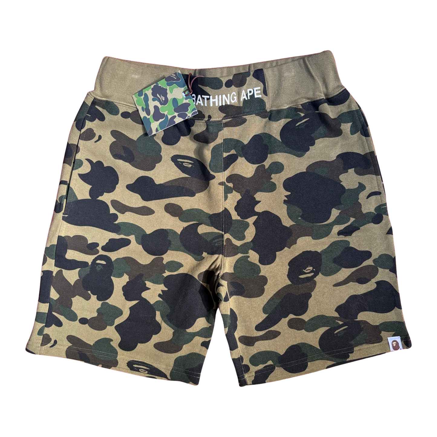 Bape Camo Sweat Shorts - Green