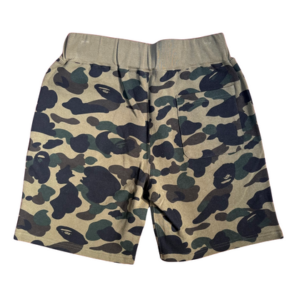 Bape Camo Sweat Shorts - Green