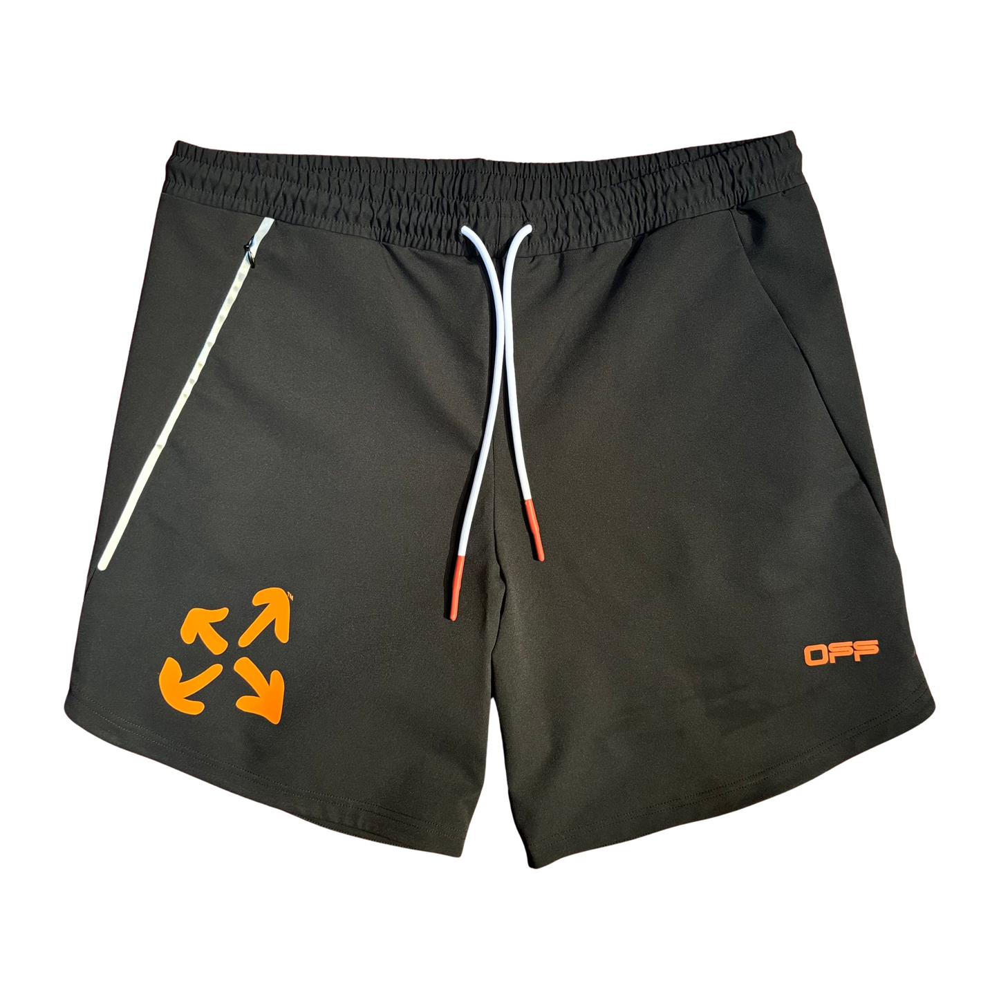 Off White Shorts - Orange/Black