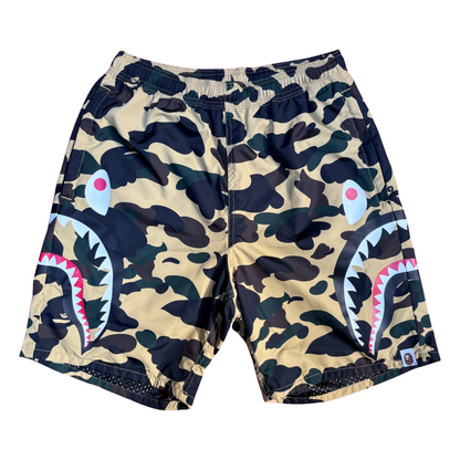 Bape Camo Shark Short - Yellow