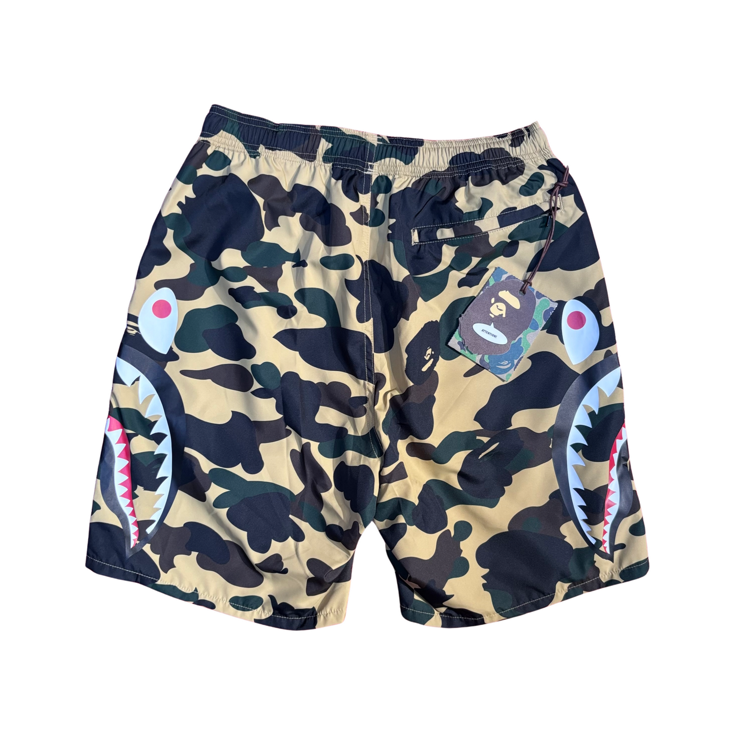 Bape Camo Shark Short - Yellow