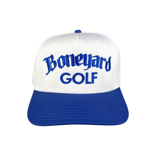 Boneyard Golf Hat - White/Blue