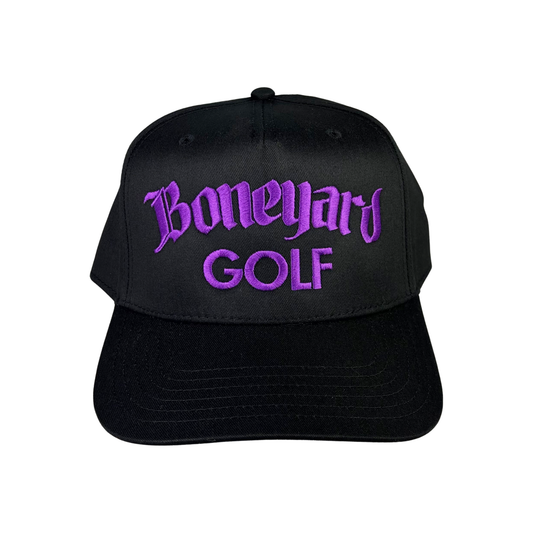 Boneyard Golf Hat - Black/Purple
