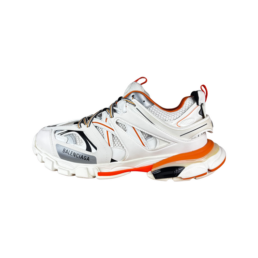 Used Balenciaga Track White/Orange - Sz 45