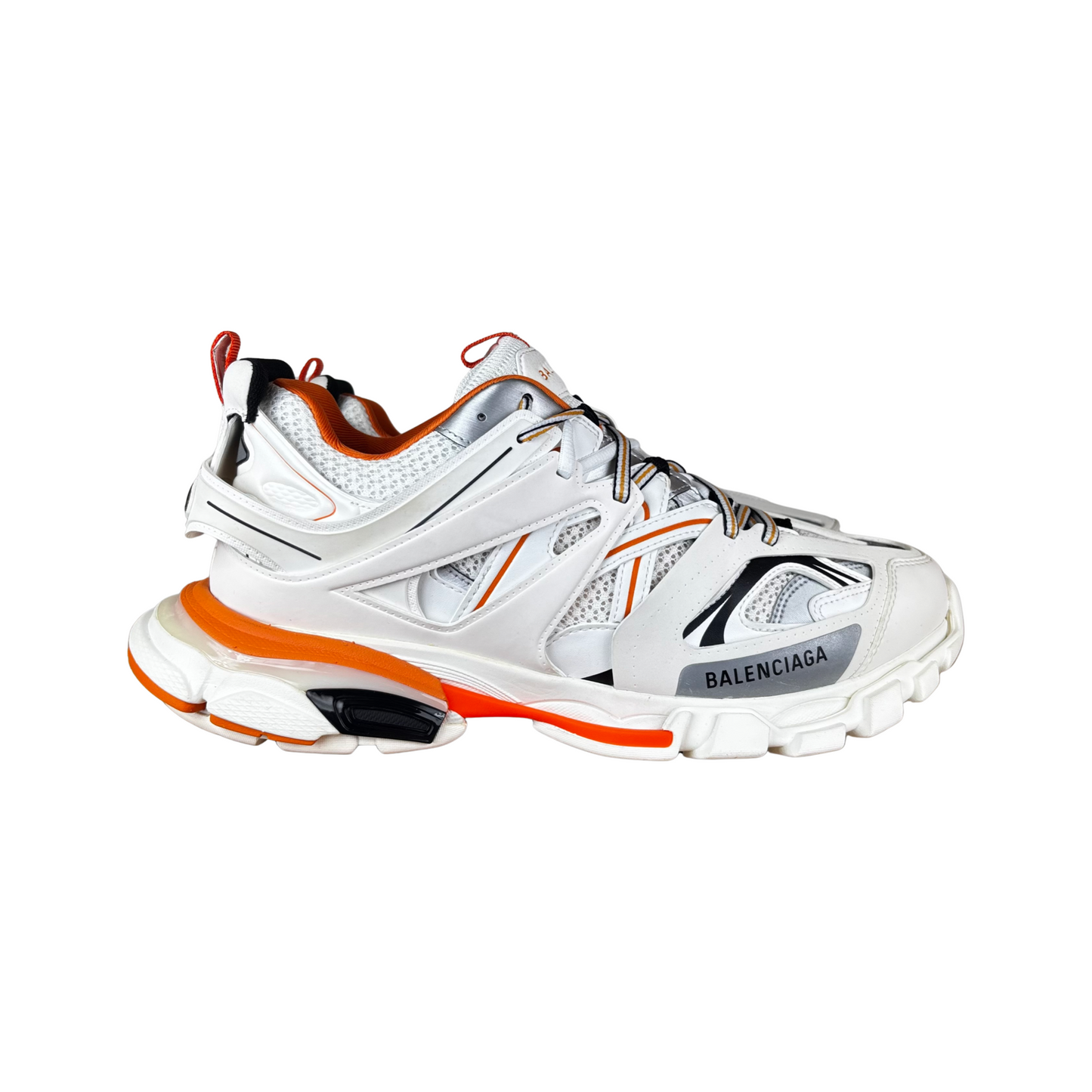 Used Balenciaga Track White/Orange - Sz 45