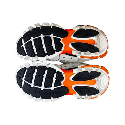 Used Balenciaga Track White/Orange - Sz 45