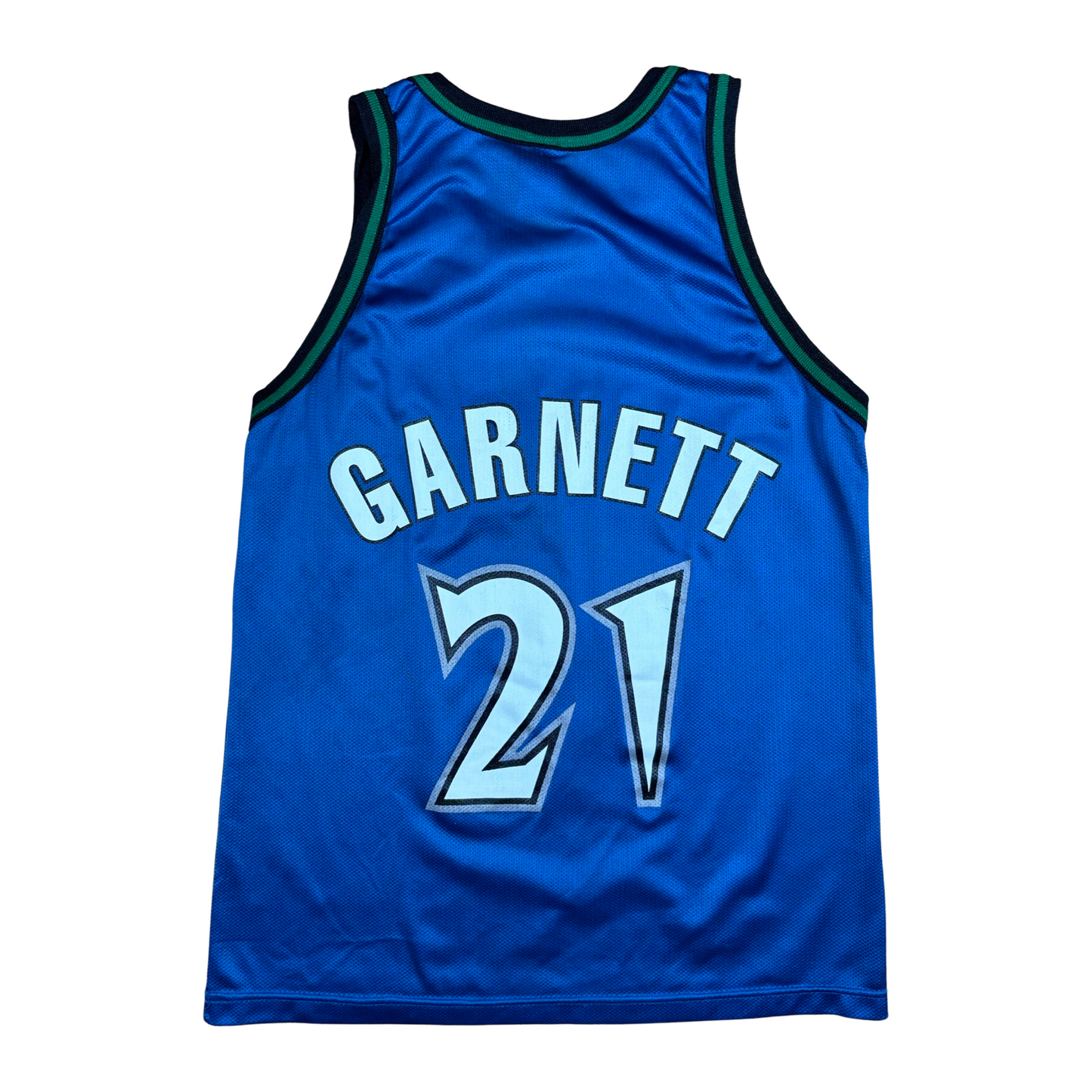 Vintage Minnesota Timberwolves #21 Garnett Champion Jersey - Sz Youth XL