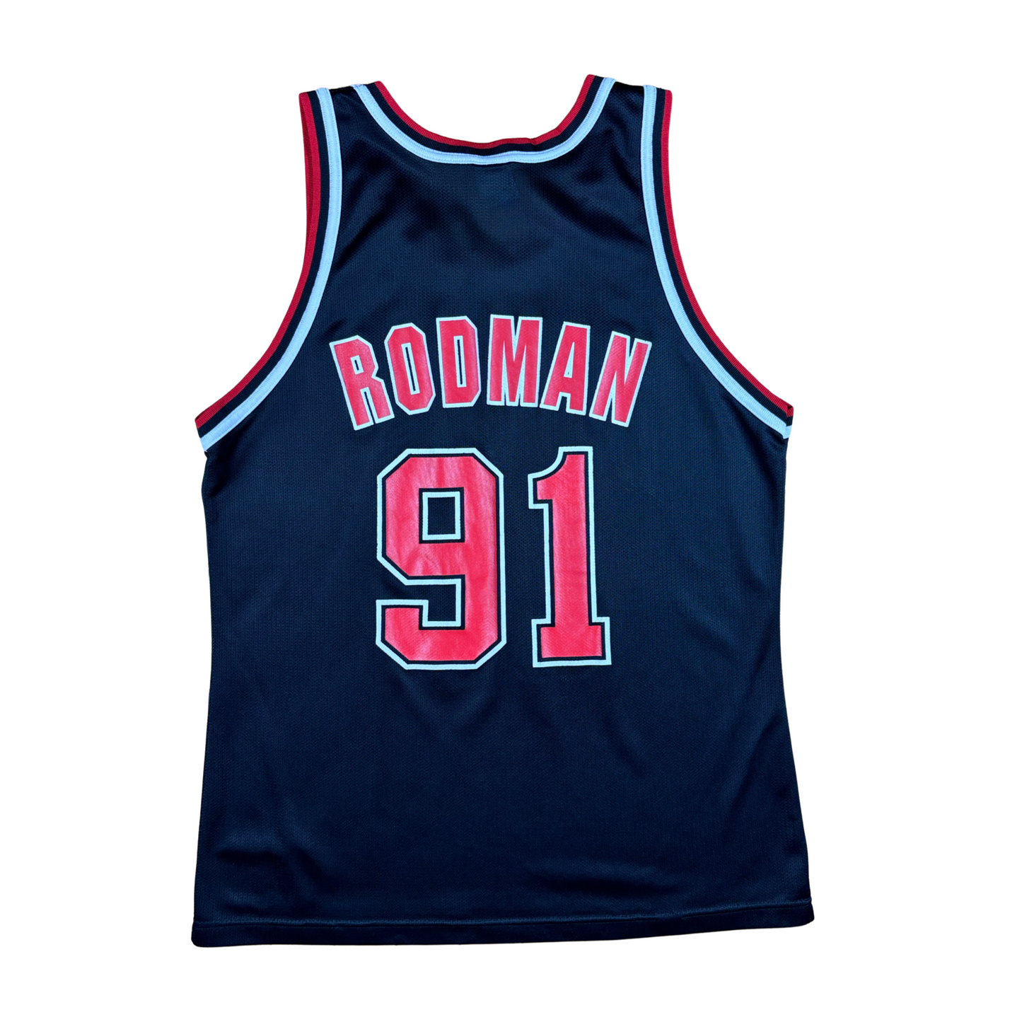 Vintage Chicago Bulls #91 Rodman Champion Jersey - Sz 44