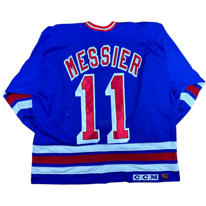 Vintage New York Rangers Mark Messier Hockey CCM Jersey - Sz 52