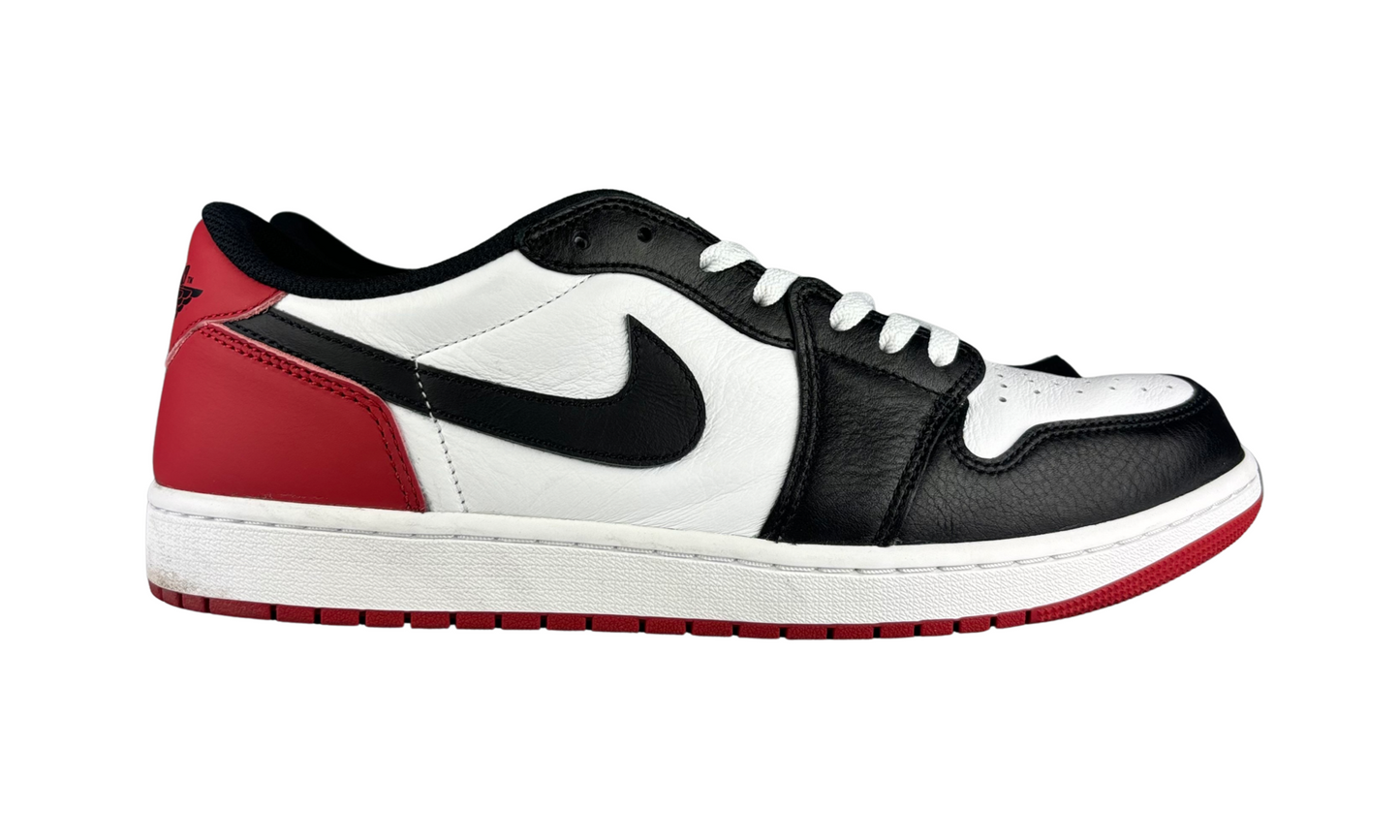 Used Jordan 1 Low Black Toe - Sz 13