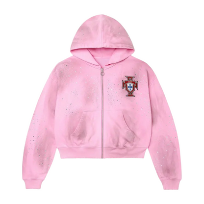 Vale Forever Venus Zip Up Hoodie Pink
