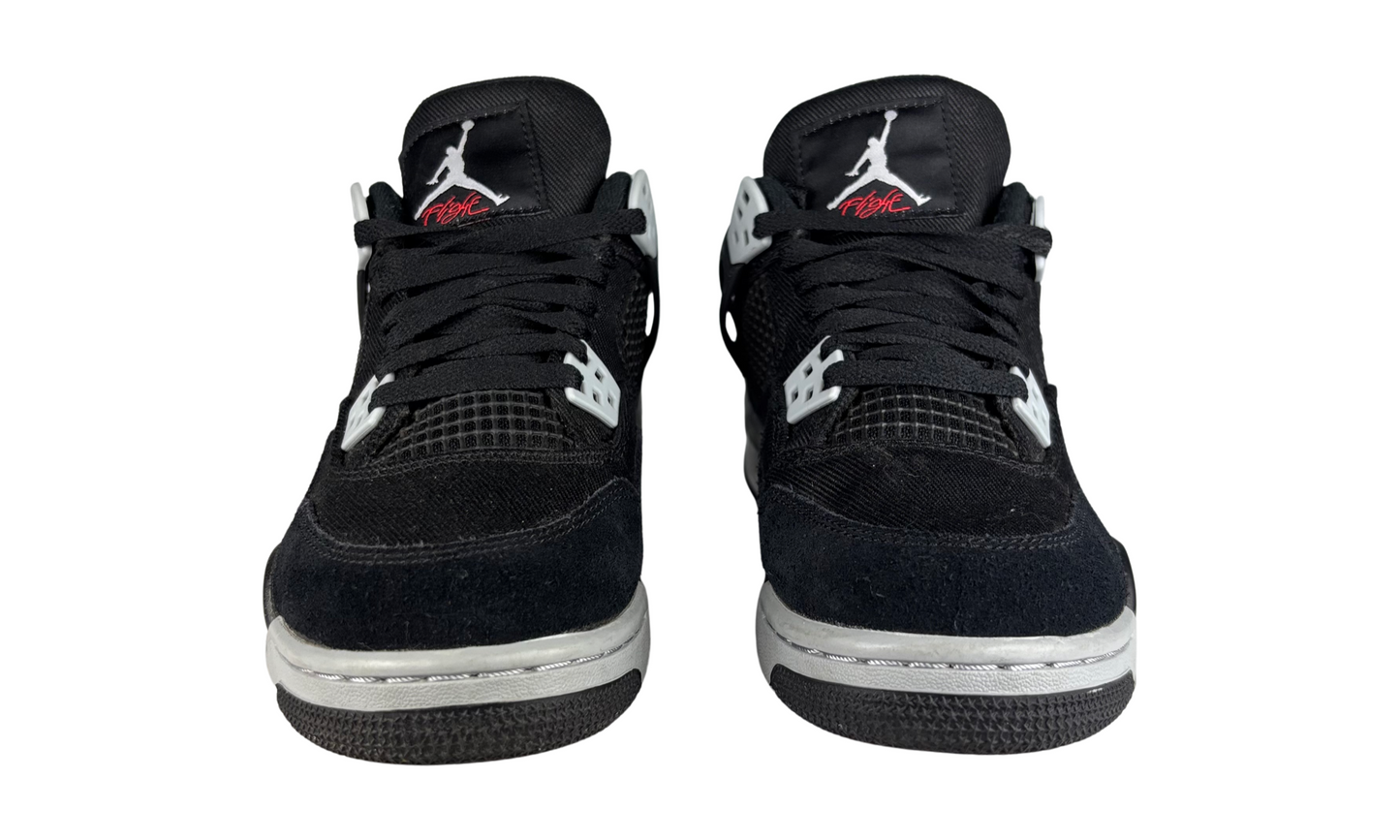 Used Jordan 4 Black Canvas - Sz 5