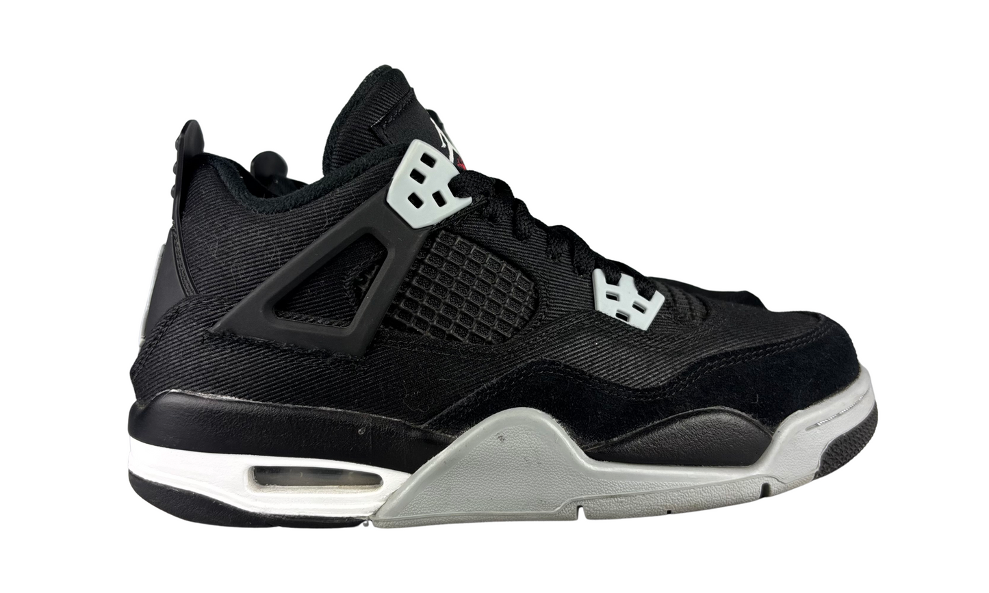 Used Jordan 4 Black Canvas - Sz 5