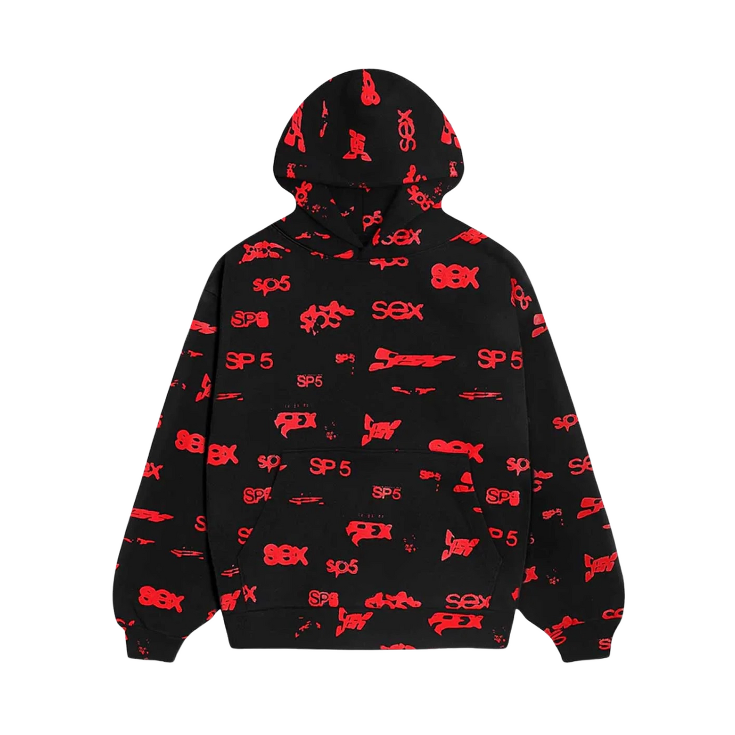 Sp5der Black Sex Hoodie - Sz 2XL