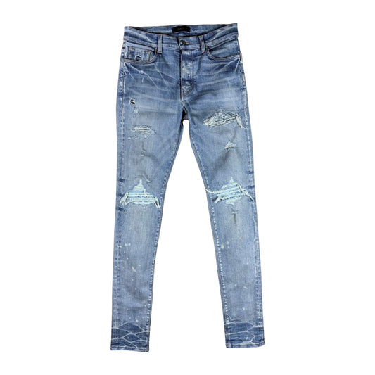 Used Amiri Mx1 Blue Bandana - Sz 31