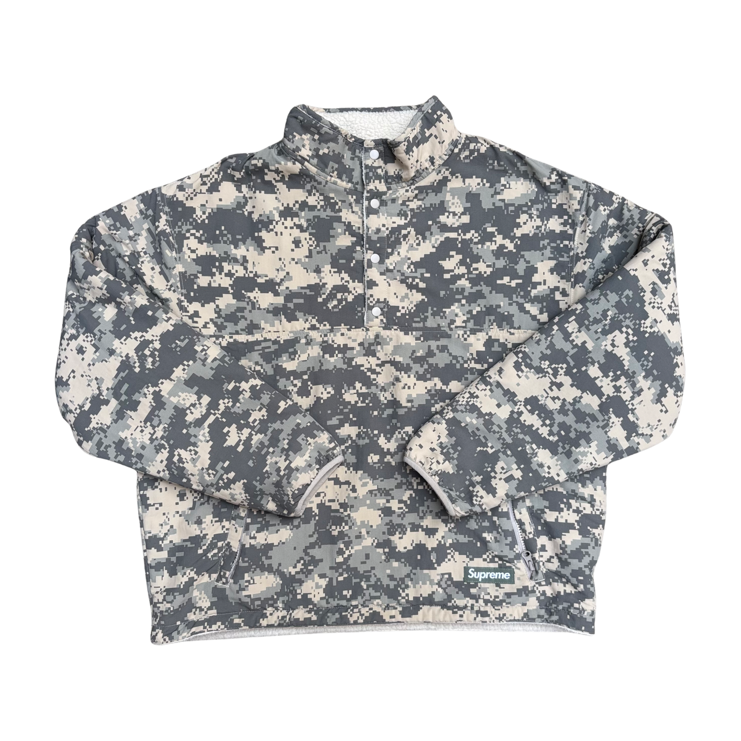 Used Supreme Digital Camo Reversible Pullover - Sz M