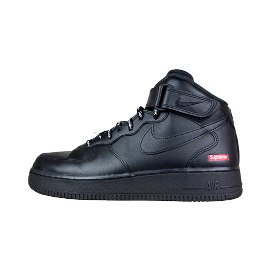 Used Nike Supreme Black AF1 Mid - Sz 9.5