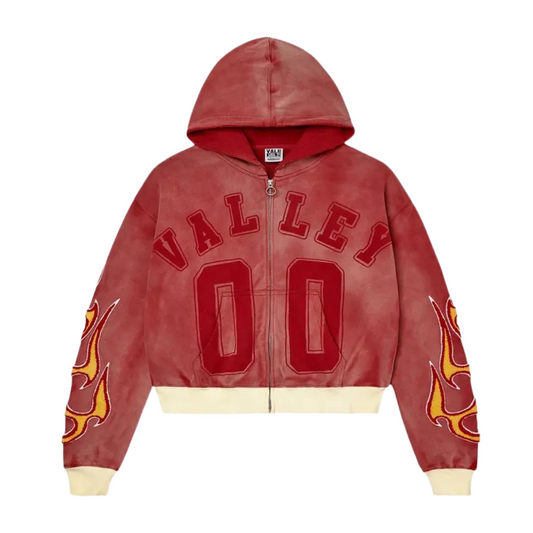 Vale Forever Chimera Red Zip Up Hoodie - Sz S