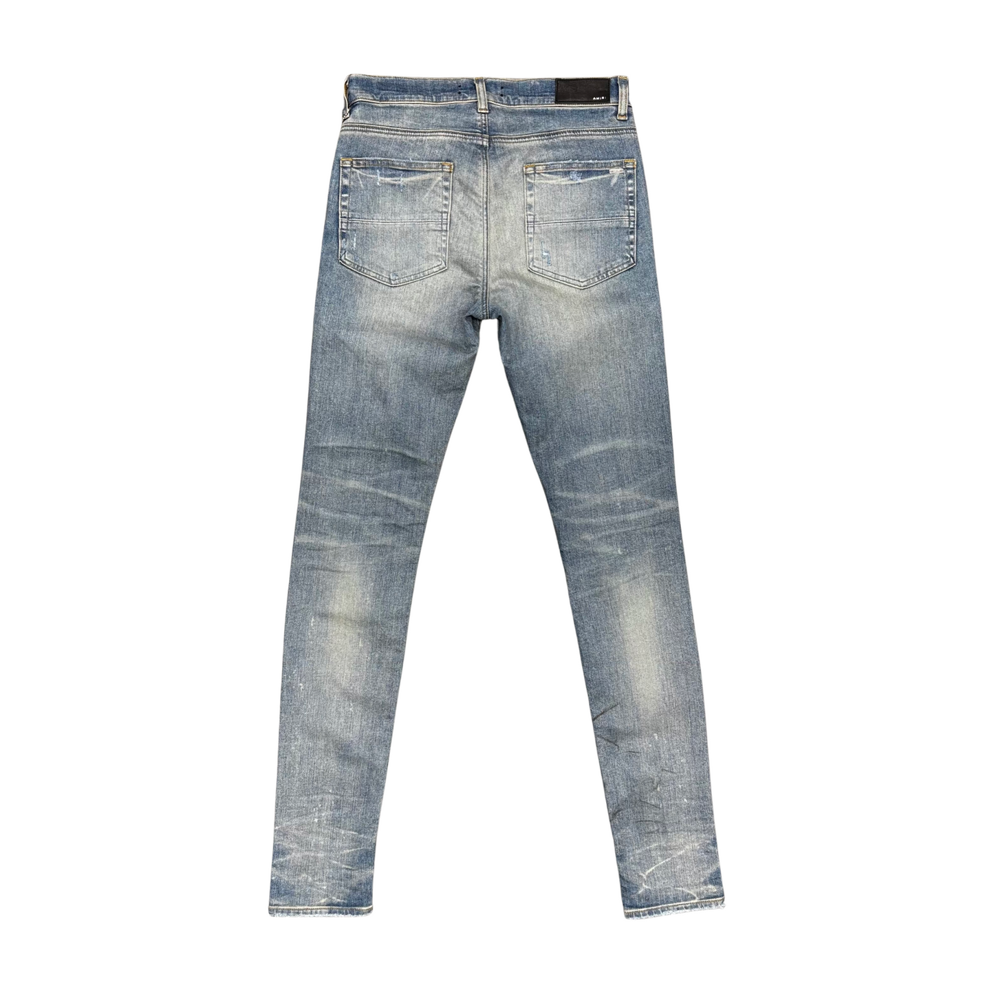 Used Amiri MX1 Black Patch Jeans - Sz 32