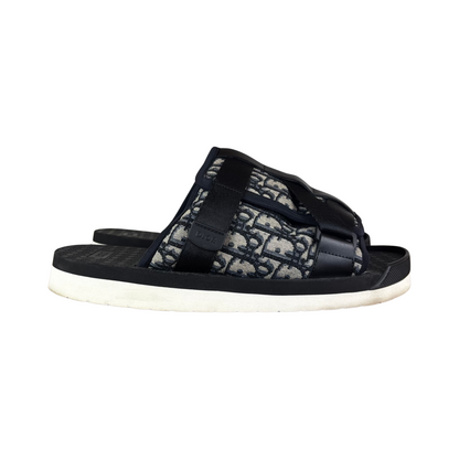 Used Christian Dior Sandals Oblique Jacquard Canvas - Sz 46