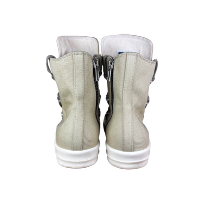 Used Rick Owens Hexa Lace Sneakers Parchment - Sz 42