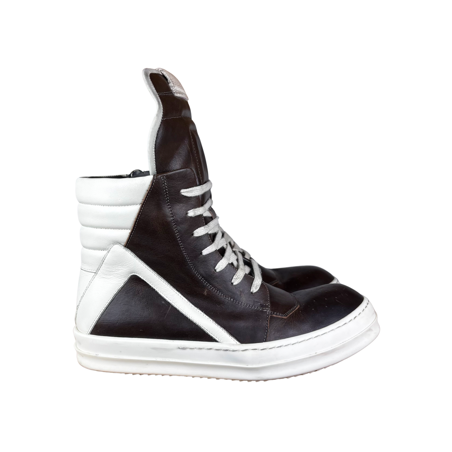 Used Rick Owens Geobasket Brown - Sz 41