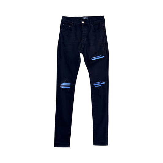 Used Amiri MX1 Blue Suede - Sz 29