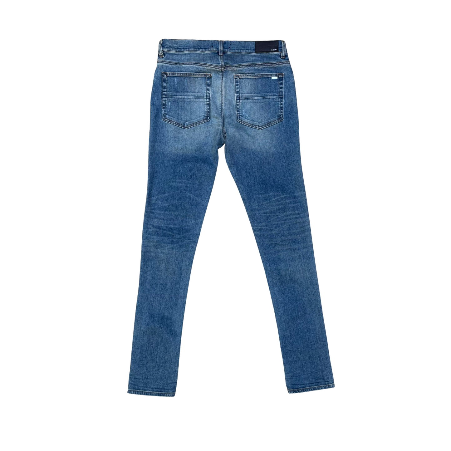Amiri MX1 Black Patch Denim Jeans - Sz 33