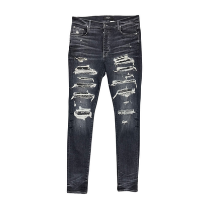 Used Amiri Black Bandana Thrasher Jean - Sz 34