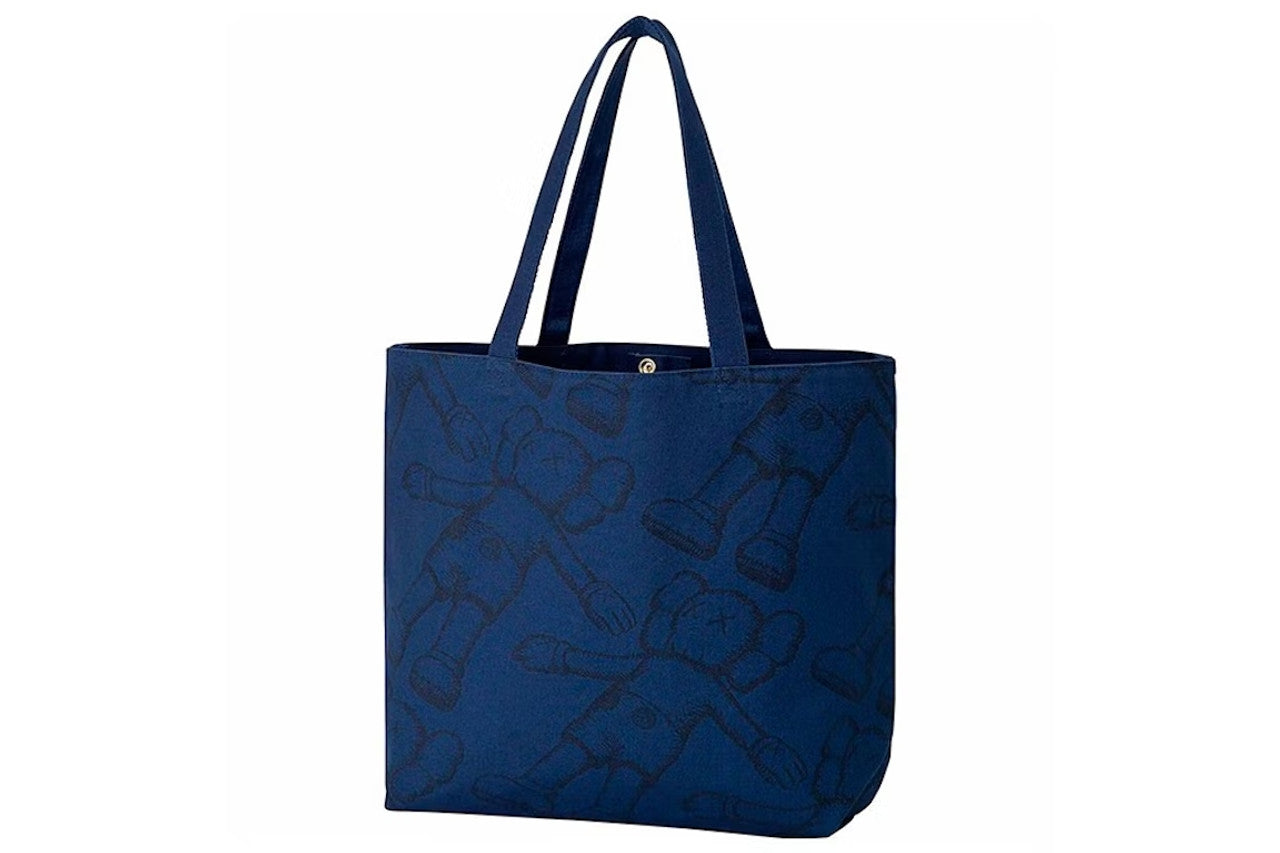 KAWS Uniqlo Navy Blue Tote Bag