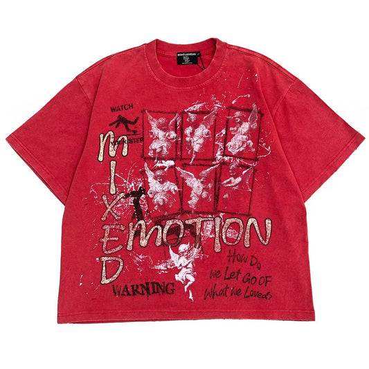 Mixed Emotions Red Crimson Tee