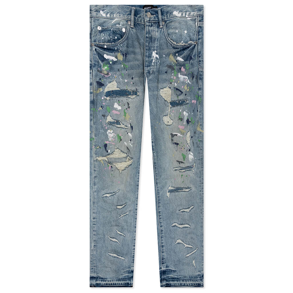 Purple Brand Heavy Repairs And Paint Jeans Light Indigo