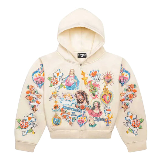 We Are Righteous Risen King Zip - Cream