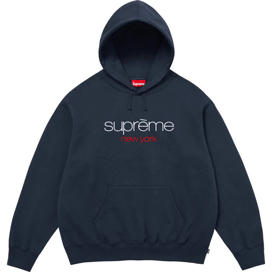 Supreme Classic Logo Hooded Sweatshirt - Sz XL