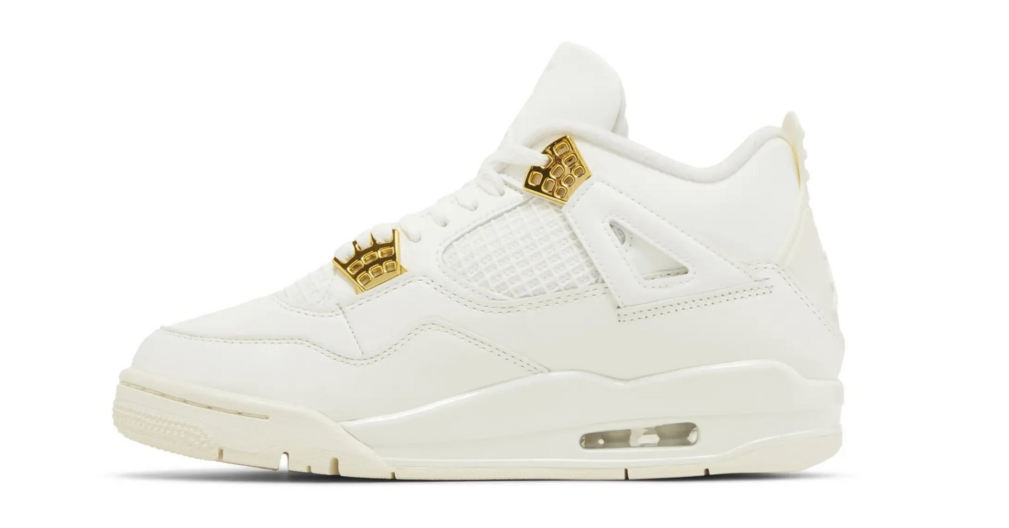 Jordan 4 Retro Metallic Gold (Womens)