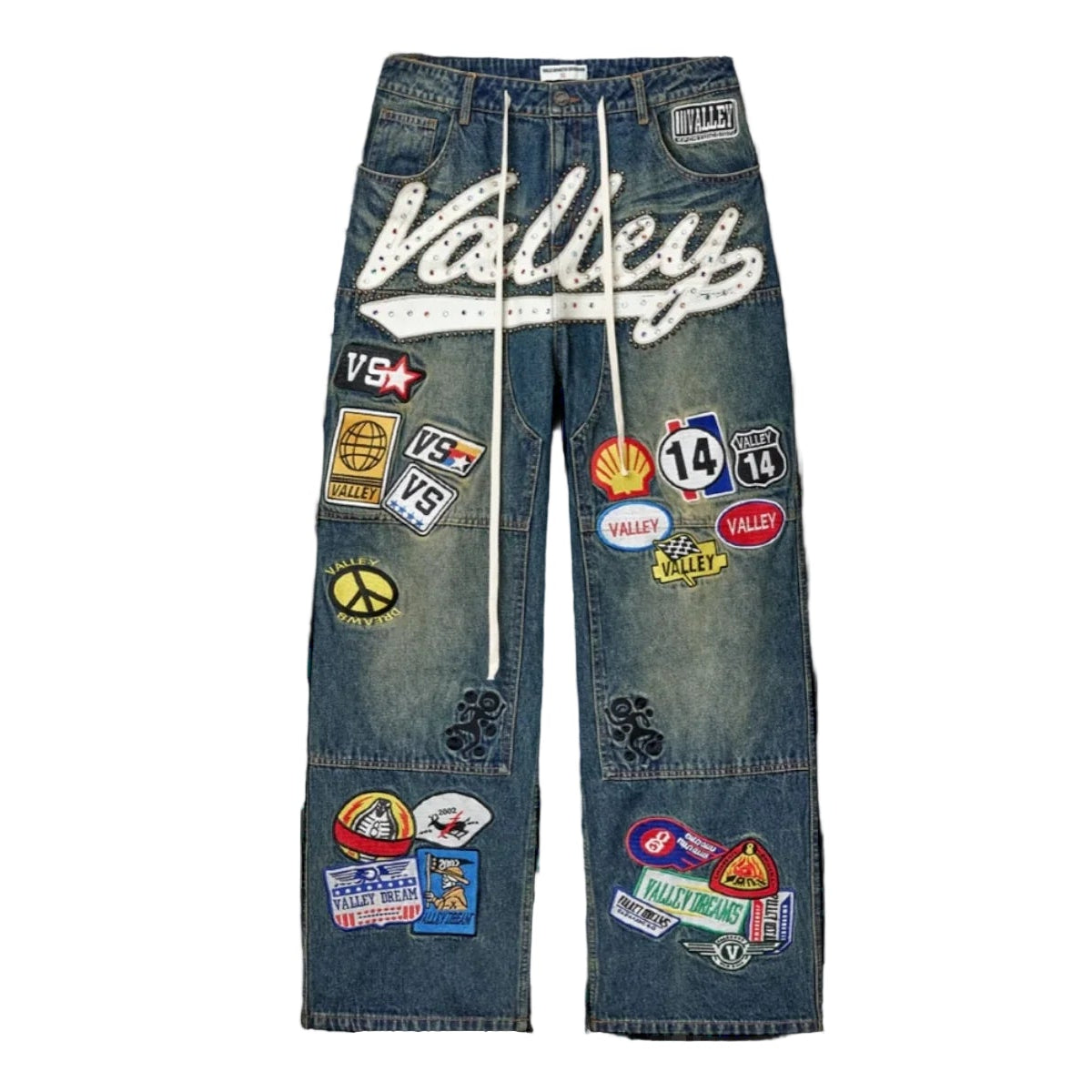 Vale Forever 1980s Painter Denim Pants Blue - Sz 32