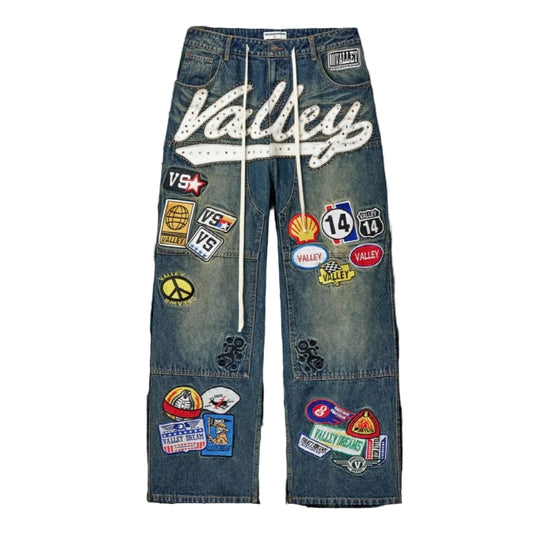 Vale Forever 1980s Painter Denim Pants Blue - Sz 32